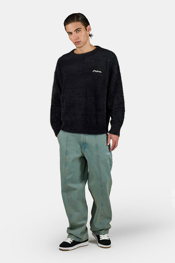 Pegador Vernen Furry Knit Sweater Black