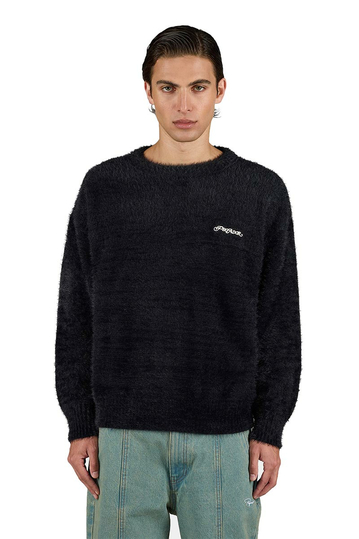 Pegador Vernen Furry Knit Sweater Black