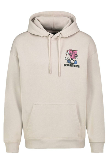 Sublevel Japan Ramen Unisex Hoodie Light Beige