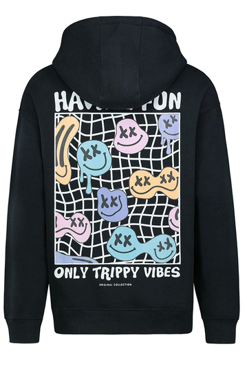 Sublevel Only Trippy Vibes Unisex Hoodie Black