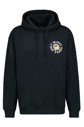Sublevel Only Trippy Vibes Unisex Hoodie Black
