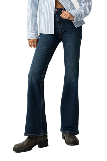 Tiffosi Zoe Flare Jeans Dark Blue