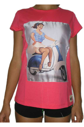 Bigbong women's t-shirt with patchwork print