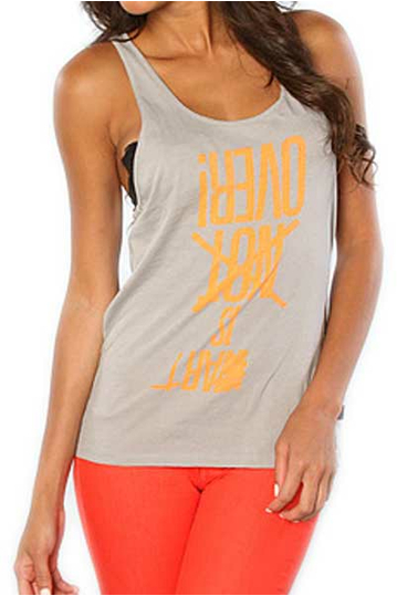 Wesc women's tank top Art is over in frost grey