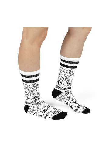 American Socks Mid High Socks Burning Rage