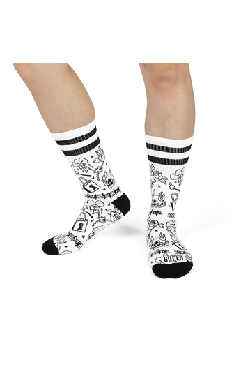 American Socks Mid High Socks Burning Rage