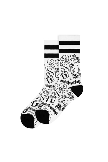 American Socks Mid High Socks Burning Rage