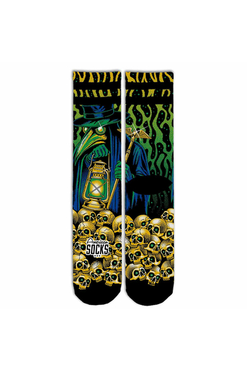 American Socks Mid High Socks Black Plague