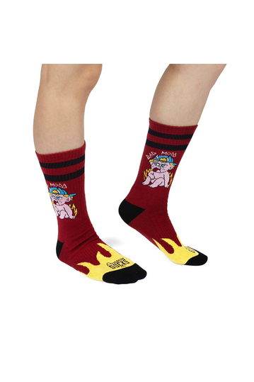 American Socks Mid High Socks Bad Mood