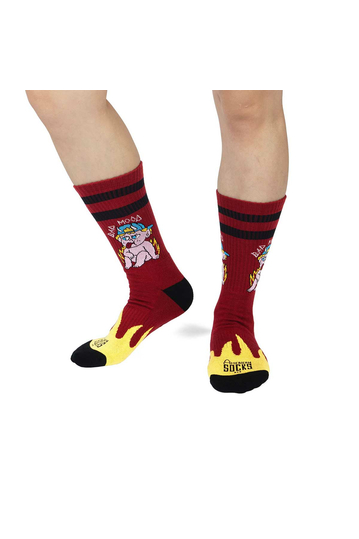 American Socks Mid High Socks Bad Mood