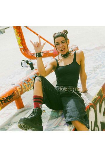 American Socks Mid High Socks Bad Mood