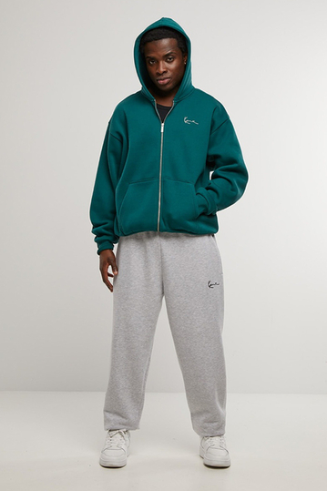 Karl Kani Chest Signature Zip Hoodie Dark Green