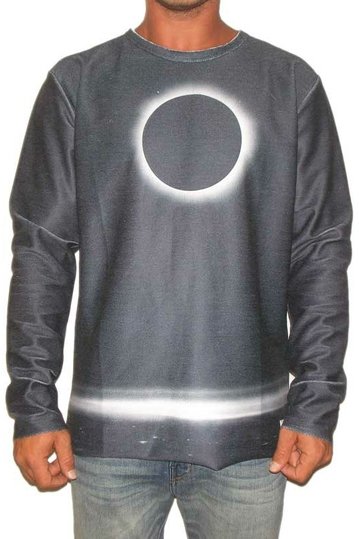 Bigbong men's long sleeve t-shirt with full moon print