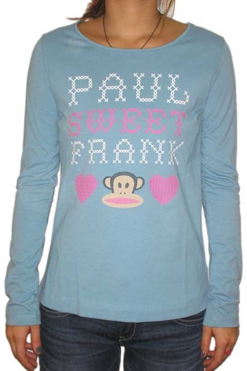 Paul Frank women's long sleeve t-shirt Julius light blue