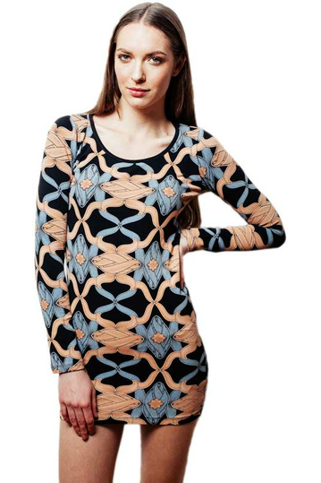 Worn By Bowie Ornamental bodycon dress multi