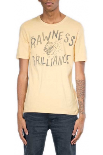 Nudie Jeans ανδρικό t-shirt 70's Organic Rawness κίτρινο