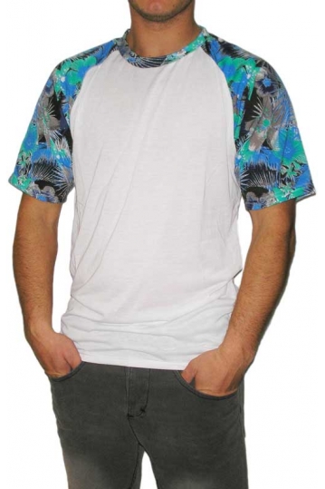Humor men's t-shirt Haamb with printed raglan sleeves