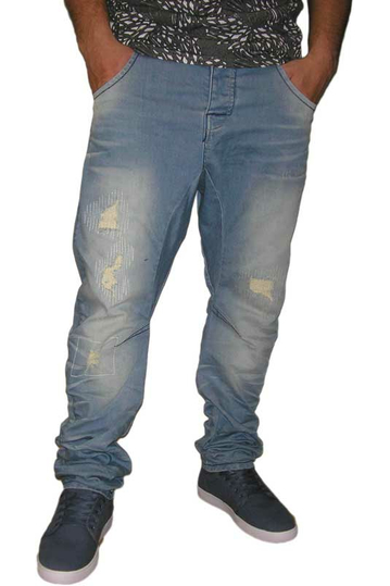 Humor Zuniga men's faded jeans with rips