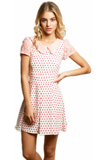 Short sleeve skater dress Manuela