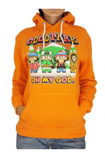 Coco Bongo orange women's hoodie