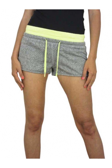 Women's sweat shorts in grey marl
