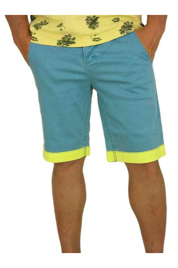 Humor men's chino shorts Jim denim green