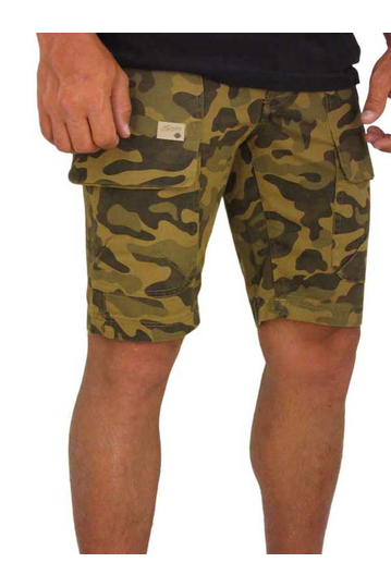 Humor men's camo shorts Daed toasted coconut