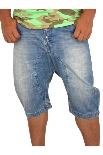 Humor men's Lago faded denim shorts