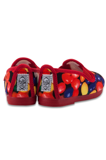 Flossy kids plimsoll Haro red
