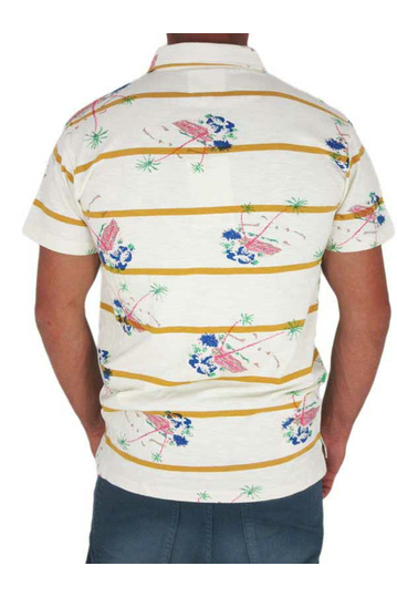 Humor ανδρικό πόλο μπλουζάκι Ralf σε κρεμ