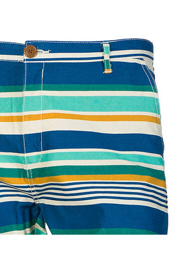 Bellfield ανδρική chino βερμούδα Wyoming μπλε/πράσινο