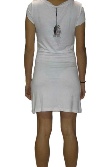 British flag mini dress in white