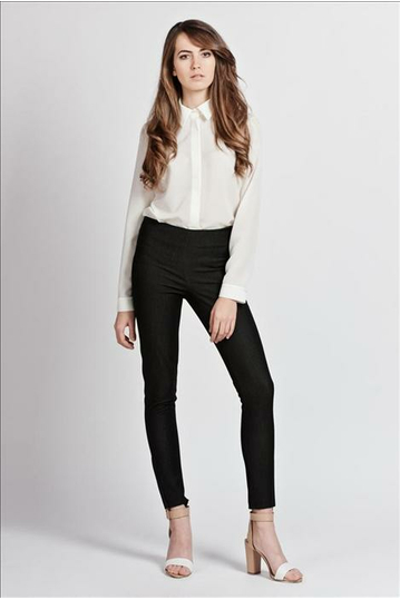 Women's black skinny treggings
