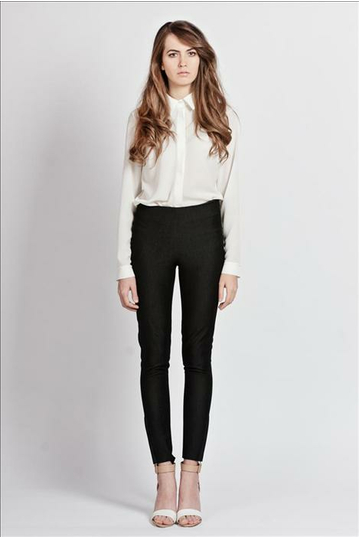 Women's black skinny treggings