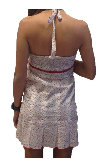 Φλοράλ μίνι φόρεμα με δέσιμο στο λαιμό