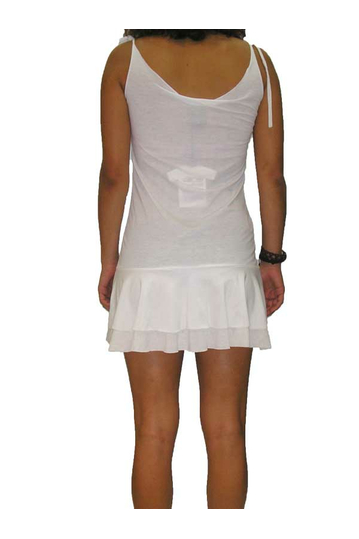 Kanabeach μίνι φόρεμα με τιράντες λευκό