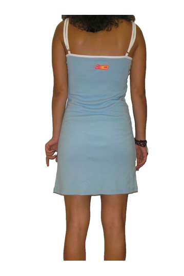 Kanabeach μίνι βαμβακερό φόρεμα γαλάζιο