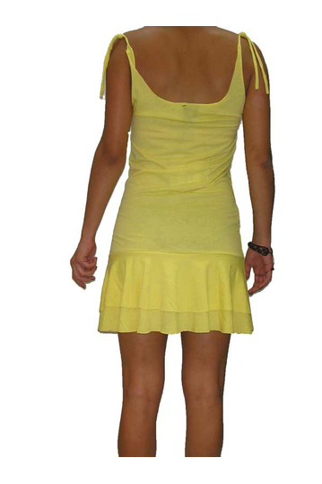 Kanabeach μίνι φόρεμα με τιράντες κίτρινο