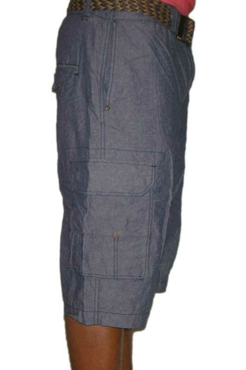 Ανδρική cargo τζιν βερμούδα με ζώνη