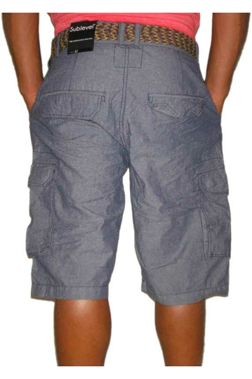 Ανδρική cargo τζιν βερμούδα με ζώνη