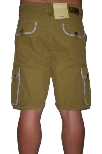 Kgn ανδρική cargo βερμούδα σε λαδοκαφέ