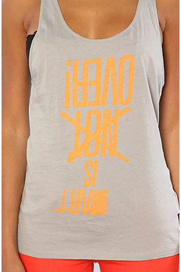 Wesc women's tank top Art is over in frost grey