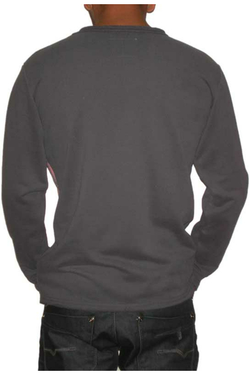 Bigbong ανδρικό φούτερ γκρι με πριντ τσέπη