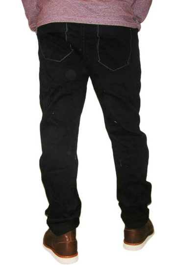 Ανδρικό πεντάτσεπο παντελόνι μαύρο