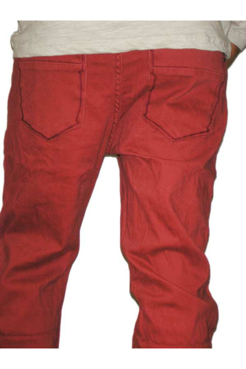 Ανδρικό πεντάτσεπο παντελόνι μπορντώ