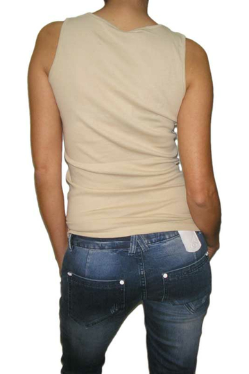 Women's cotton Tank-Top beige