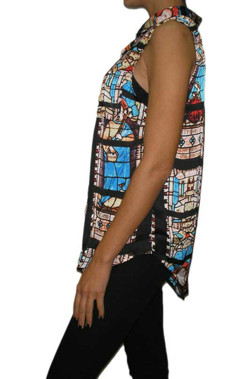 Raphael stained glass sleeveless women's shirt