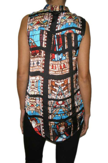 Raphael stained glass sleeveless women's shirt