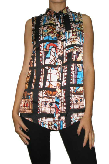 Raphael stained glass sleeveless women's shirt