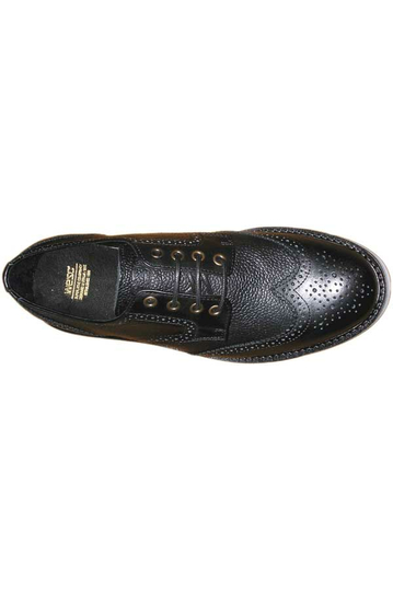 Wesc Brogue Blucher δερμάτινο παπούτσι μαύρο